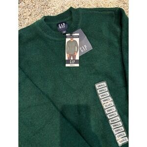 New! Men's‎ GAP June Bug Green Solid Sweater Small